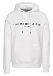 TOMMY HILFIGER Mikina 'Logo Embroidery Flex Drawstring'  námornícka modrá / červená / biela