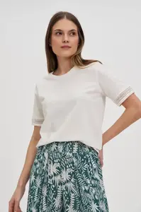 Marisse White Short-Sleeved Blouse