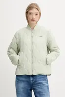 Bunda Tommy Jeans zelená barva, přechodná, DW0DW20962