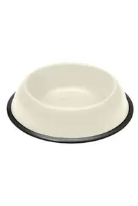 Miska kovová protiskluz Mira KC 76 ivory 0,9l FP