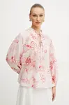 Košile Marella VITERBO dámská, růžová barva, vzorovaná, 2513111152200