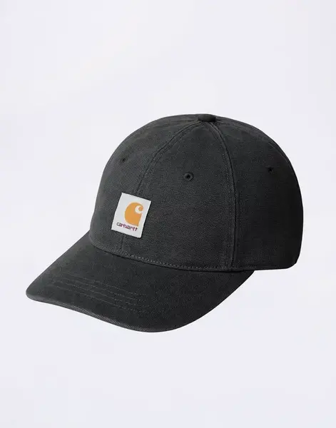 Carhartt WIP Canvas Cap Black stone washed