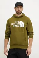 Mikina The North Face Easy pánská, zelená barva, s kapucí, s potiskem, NF0A89FFPIB1