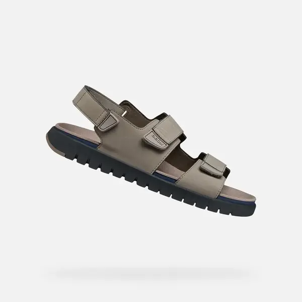 Šedé pánské sandály Geox Flextride