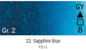 Akvarelové barvy Grand Godet – 22 Sapphire Blue