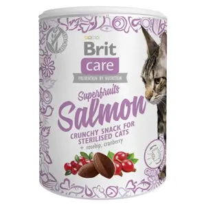 BRIT Care Snack Superfruits Salmon losos s šípkem a brusinkami pro kočky 100 g