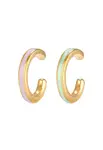 ELLI Náušnice  zlatá / zmiešané farby