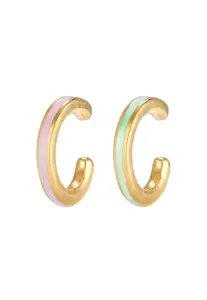 ELLI Náušnice  zlatá / zmiešané farby