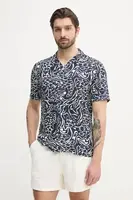 Košile Lindbergh pánská, tmavomodrá barva, relaxed, 30-203717