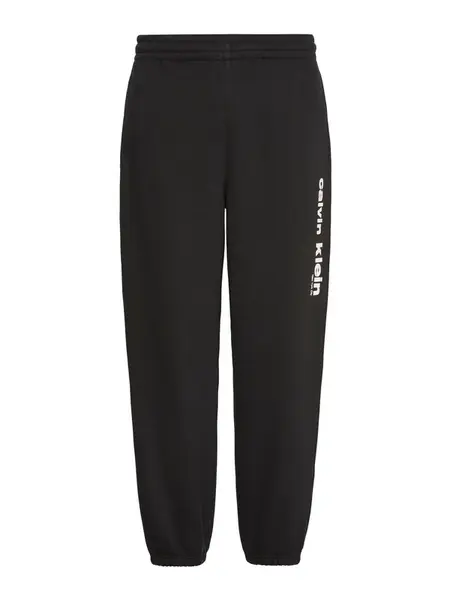 Calvin Klein Nohavice  čierna / biela