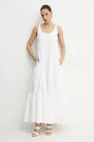 Šaty MICHAEL Michael Kors bílá barva, maxi, MS582WLF4C