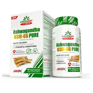 AMIX Greenday ProVegan Ashwagandha KSM-66 pure 60 kapslí