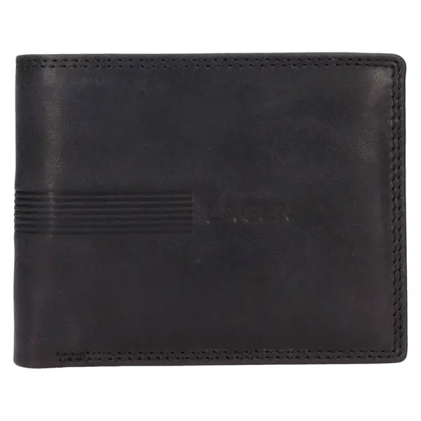 Pánská kožená peněženka Lagen Piran - černá