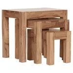 MID.YOU SADA ODKLÁDACÍCH STOLKŮ, akácie, barvy akácie