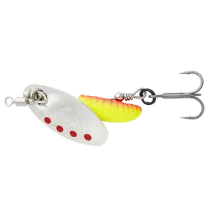 Savage gear třpytka grub spinners silver red yellow - #0 2,2 g