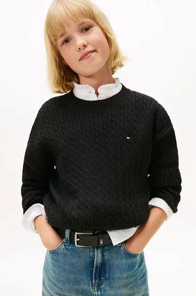 Tommy Hilfiger Dětský bavlněný svetr Tommy Hilfiger