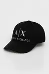 Armani Exchange  Bavlněná baseballová čepice