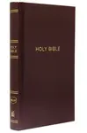 NKJV, Pew Bible, Hardcover, Burgundy, Red Letter, Comfort Print - Thomas Nelson