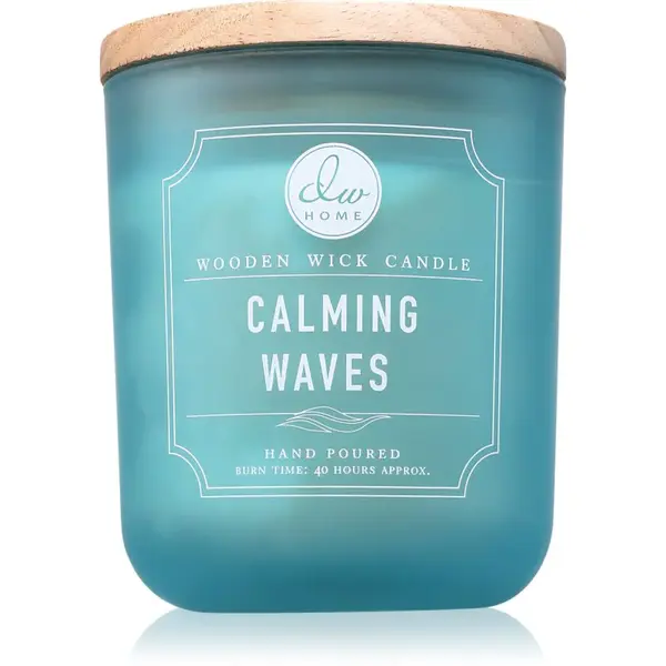 DW Home Signature Calming Waves vonná sviečka s dreveným knotom 326 g