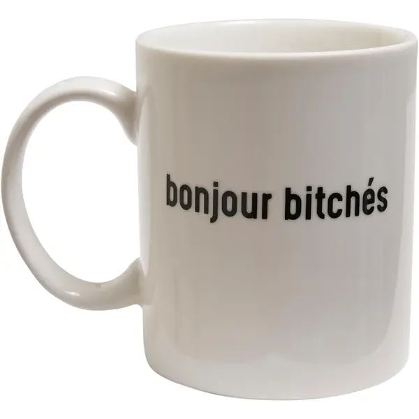 Bonjour Bitches Cup bílý