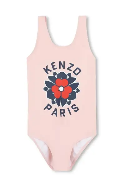 Jednodílné dětské plavky Kenzo Kids oranžová barva, K60981