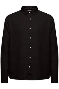 !Solid Košeľa 'Enea'  čierna