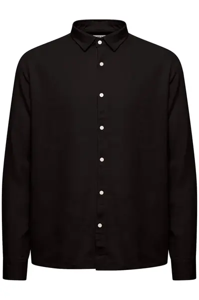 !Solid Košeľa 'Enea'  čierna