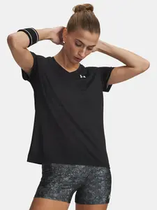 Under Armour Tričko Tech SSV- Solid-BLK - Dámské