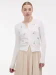 Krémový dámsky kardigan s výšivkou ORSAY