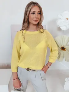 Žltý oversize sveter SOFTICAN