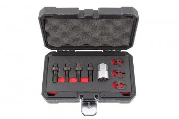 Sada pro opravu závitů šroub kol a matic, M12 a M14, 8 ks - QUATROS QS14940