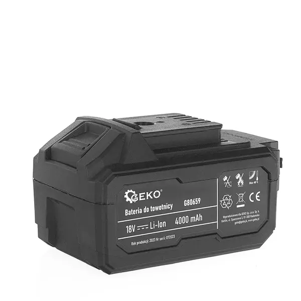 GEKO Baterie pro aku mazací pistoli 18 V, 4,0 Ah