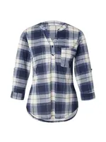 Hailys Blúzka 'Di44nara'  slonová kosť / modrá / námornícka modrá / čierna