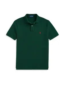 Polo Ralph Lauren Tričko  tmavozelená / červená