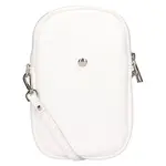 Dámska kožená kabelka na mobil a doklady Italia Monea - biela