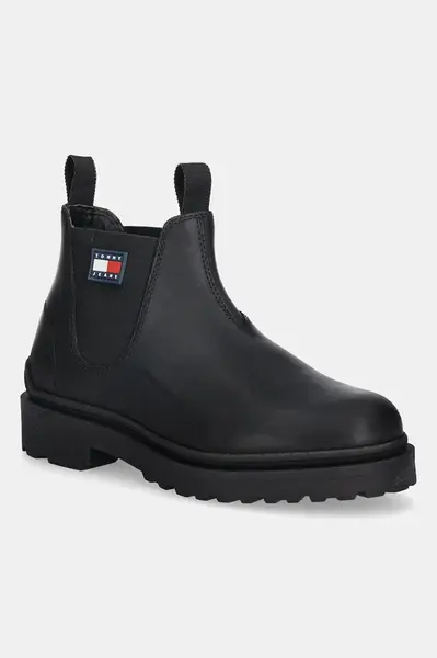 Tommy Jeans  Kožené boty  TJM CHELSEA LEATHER