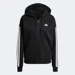 ADIDAS SPORTSWEAR Športová mikina so zipsom 'Essentials'  čierna / biela