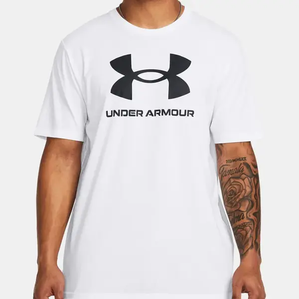 Under Armour Tričko UA SPORTSTYLE LOGO UPDATE SS-WHT - Pánské