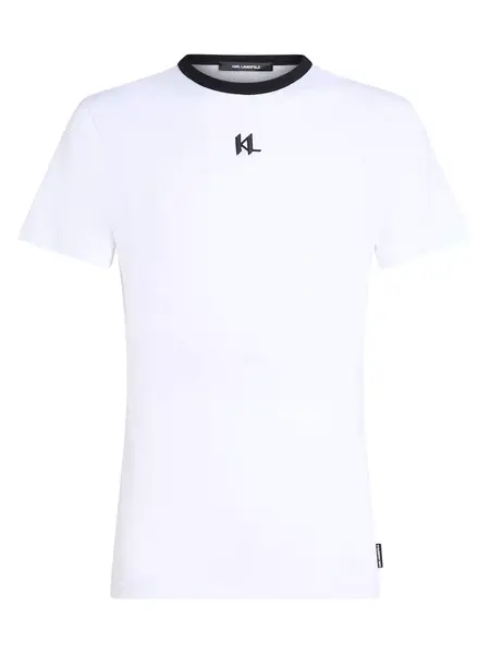 Karl Lagerfeld Tričko  čierna / biela