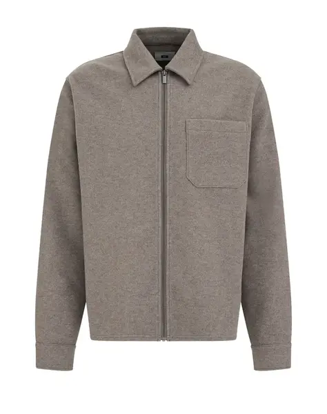 WE Fashion Prechodná bunda  sivobéžová