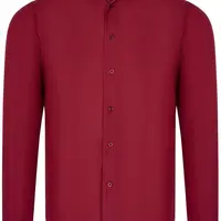 G726 DEWBERRY MEN'S SHIRT-BURGUNDY