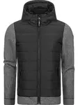 Ragwear Prechodná bunda 'Doryan'  sivá melírovaná / čierna