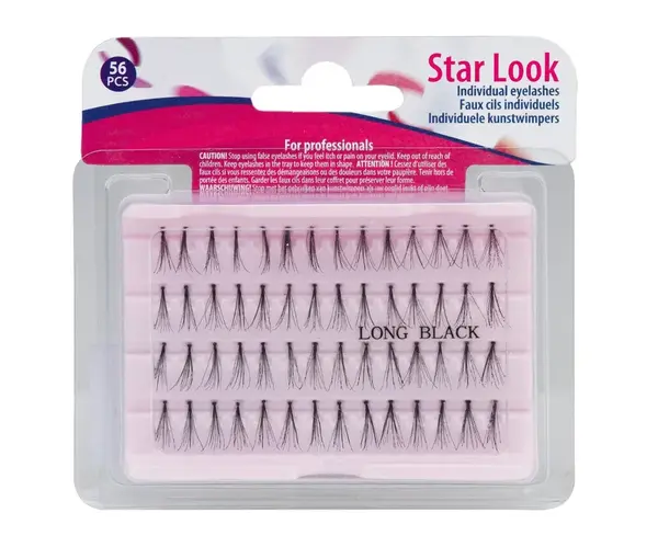 Umělé trsové řasy Sibel Star Look Individual Eyelashes - velikost L, 56 ks (0002691)