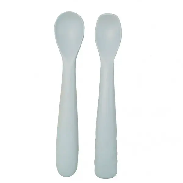 Bo Jungle silikonové lžičky B-Spoon Shape 2ks Grey