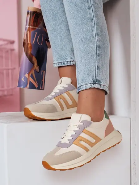 Sportowe sneakersy damskie RETRODA wielokolorowe Dstreet
