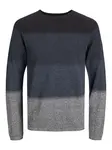 JACK & JONES Sveter 'JJEHill'  námornícka modrá / tmavomodrá / sivá / čierna