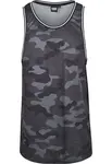 Urban Classics Tričko 'Camo Mesh'  sivá / tmavosivá / čierna