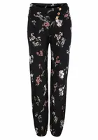 LASCANA Háremové nohavice  červená / čierna / biela