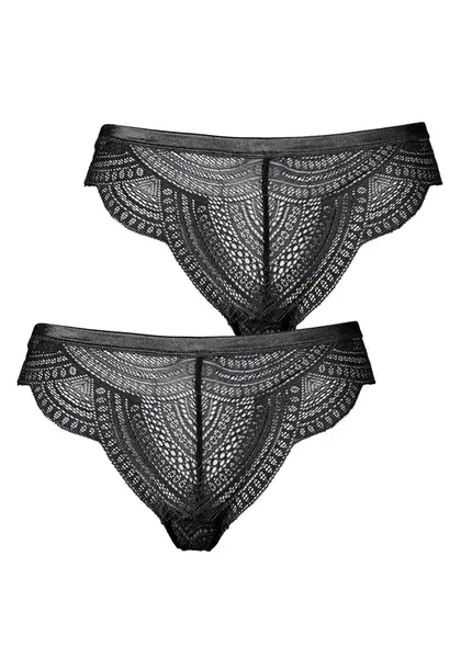 LASCANA Nohavičky  čierna