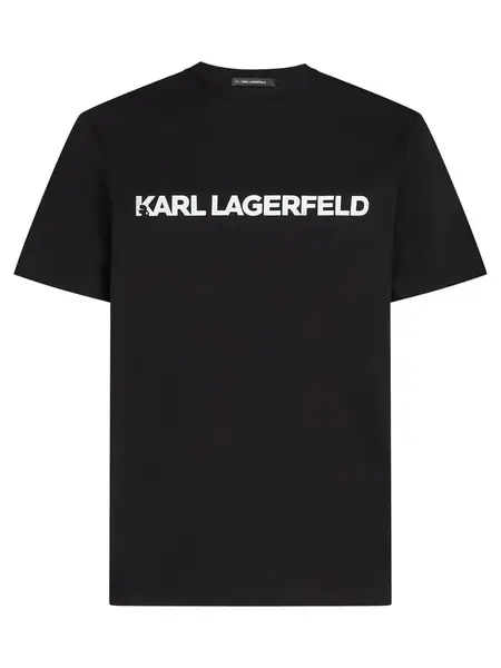Karl Lagerfeld Tričko  čierna / biela